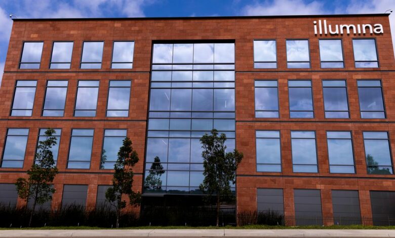 The offices of gene sequencing company Illumina Inc are shown in San Diego, California