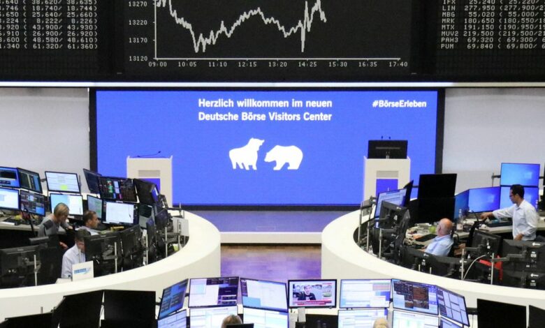 German share price index DAX graph is pictured at the stock exchange in Frankfurt