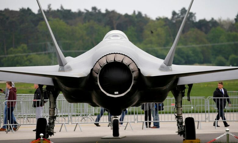 A Lockheed Martin F-35 aircraft is seen at the ILA Air Show in Berlin