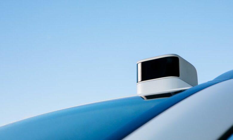 Test vehicles and sensors are seen from Aeva Inc, a Mountain View, California-based startup