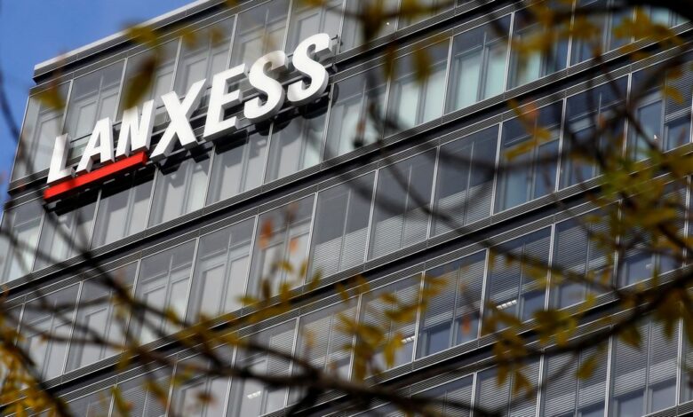 The headquarters of chemicals maker Lanxess are seen in Cologne
