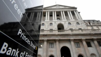 Bank of England (BoE) building seen in London