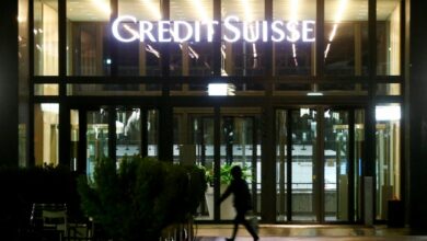Logo of Credit Suisse is seen in Zurich