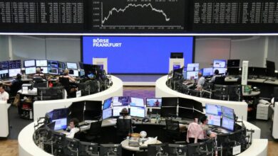 German share price index DAX graph is pictured at the stock exchange in Frankfurt