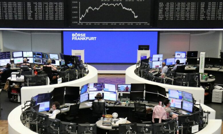 German share price index DAX graph is pictured at the stock exchange in Frankfurt