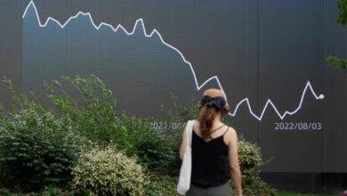 Display of stock information in Shanghai