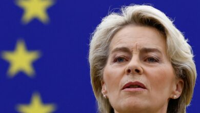 European Commission President Von der Leyen delivers state of the European Union address, in Strasbourg