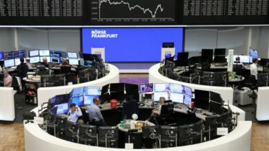 German share price index DAX graph is pictured at the stock exchange in Frankfurt