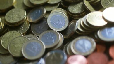 An illustration picture shows euro coins