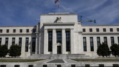 The Federal Reserve Board building on Constitution Avenue is pictured in Washington