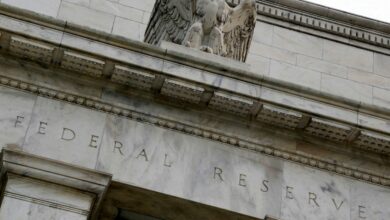 An eagle tops the U.S. Federal Reserve building