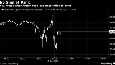 Die Angst verschwindet, als der VIX nach dem jüngsten Inflationsschock fällt