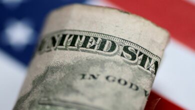 Illustration photo of a U.S. five dollar note