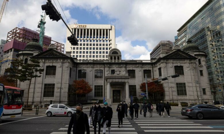 Die Bank of Korea kehrt zu einer kleineren Zinserhöhung zurück und senkt die Wachstumsaussichten