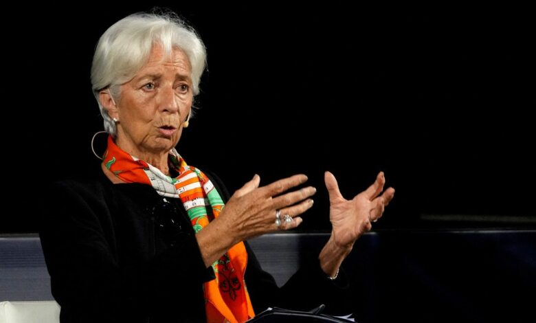 Die EZB muss möglicherweise das Wachstum einschränken, um die Inflation zu kontrollieren, sagt Lagarde