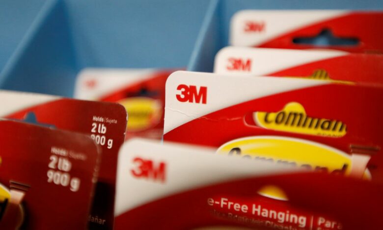 The 3M logo is pictured on products at an Orchard Supply Hardware store in Pasadena