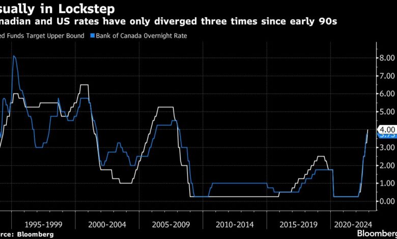Die Bank of Canada hat Spielraum, um vor der Fed mit dem Wandern aufzuhören, wie eine Umfrage zeigt